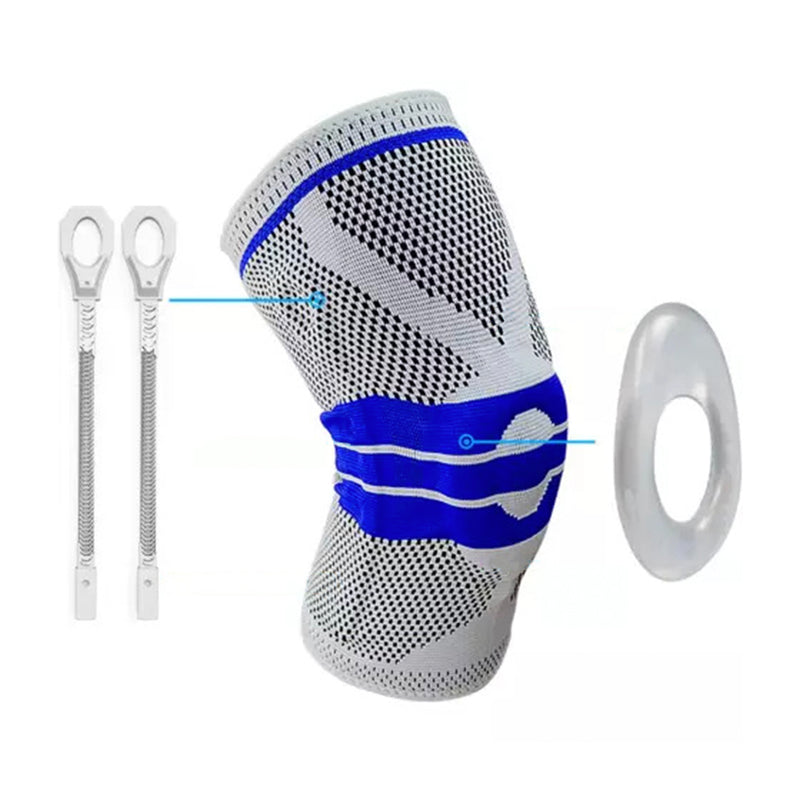 Knee Sleeve With Silicone Pad And Spring For Your Free Movement